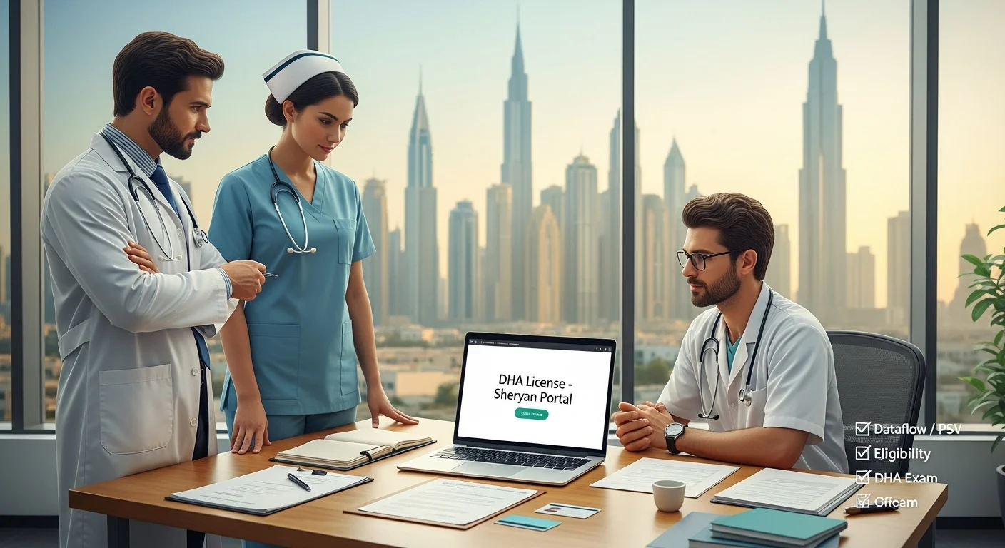 DHA license in Dubai hero banner